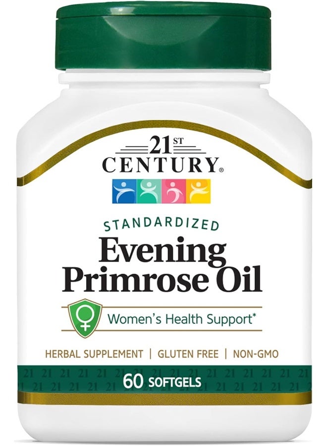 القرن الحادي والعشرون زيت زهرة الربيع المسائية - 60 كبسولة جل لينة - Image 1